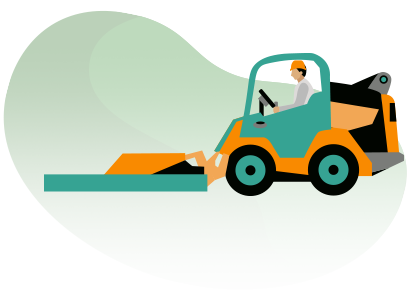 イラスト:ショベルカー|土地開発工事